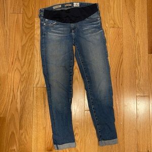 AG maternity cropped jeans